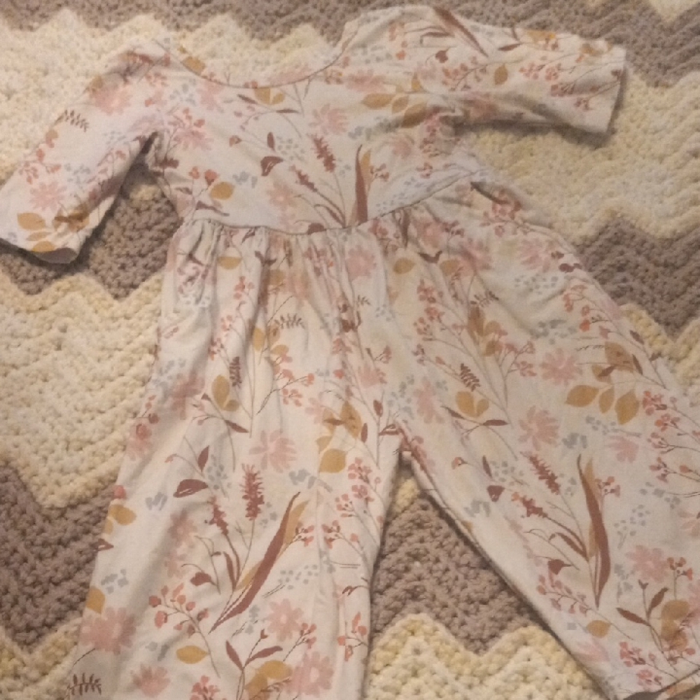 Floral Long Sleeve Jumpsuit